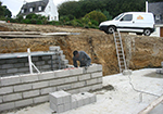 Réalisation des fondations à Thieulloy-l'Abbaye